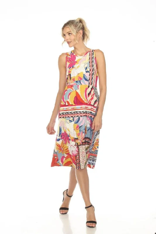 Johnny Was Rachel May Floral Easy Fit Tank Dress Boho Chic T33223