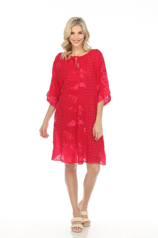 Johnny Was Runswick Lora Embroidered Tunic Dress Plus Size C22522-7X