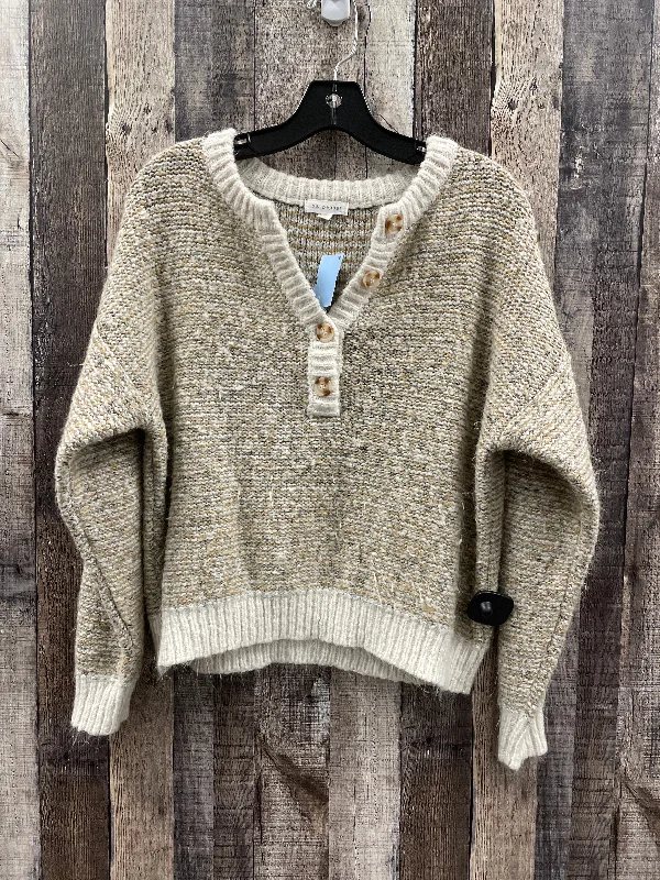 Sweater By Blu Pepper In Tan, Size: S