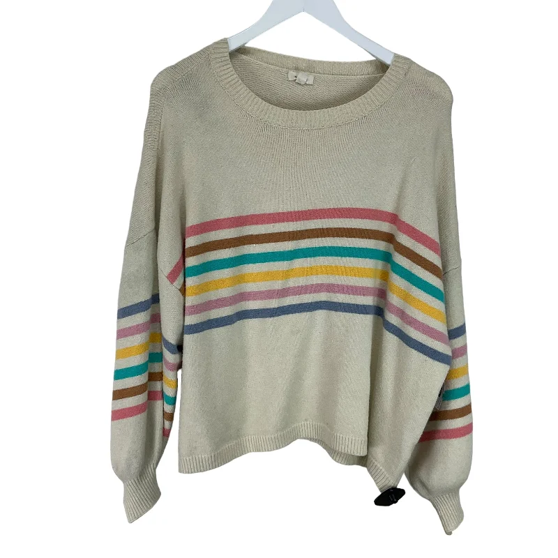 Sweater By Debut In Cream, Size: 1x