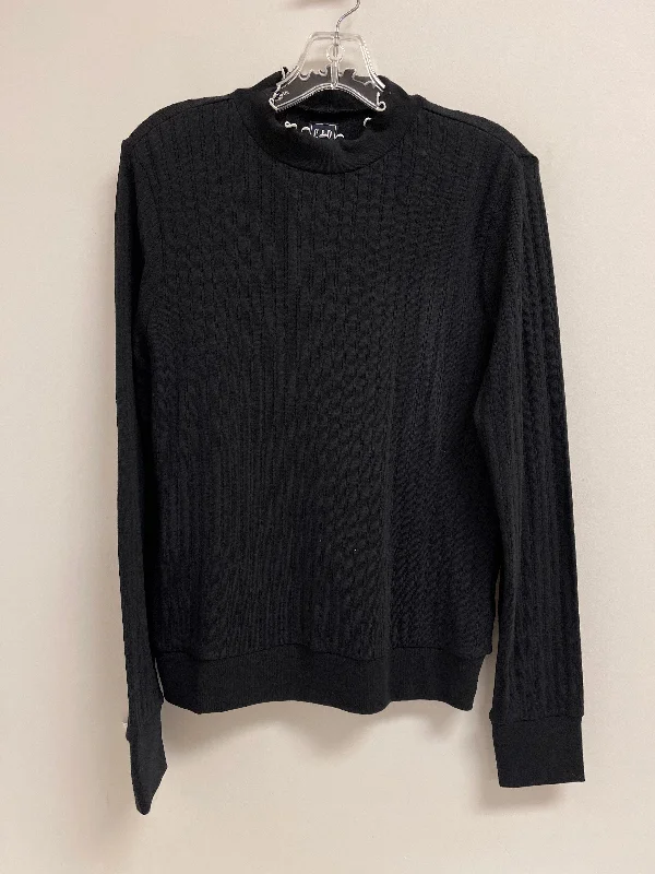 Top Long Sleeve By Gap In Black, Size: M