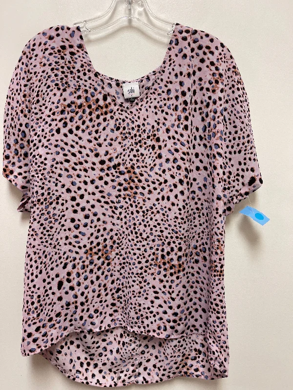 Top Short Sleeve By Cabi In Pink, Size: S